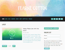 Tablet Screenshot of officialfearnecotton.com